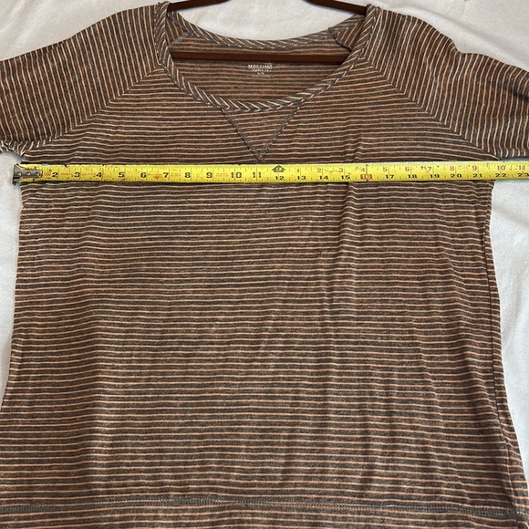 ⭐️ Mossimo Supply Co striped long sleeve pullover shirt scoop neck women XL - Picture 9 of 16